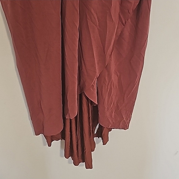 Lush Women's High Low Dress in Rust Size Medium - Picture 4 of 8